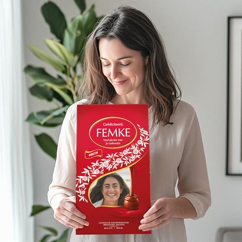 Lindt Lindor Kugeln 1KG Geschenk personalisiert mit Namen und Nachricht - Geburtstagsgeschenk für Männer und Frauen, Lindor schokoldade Geschenkbox personalisiert mit köstlicher Lindor Schokolade von your surprise