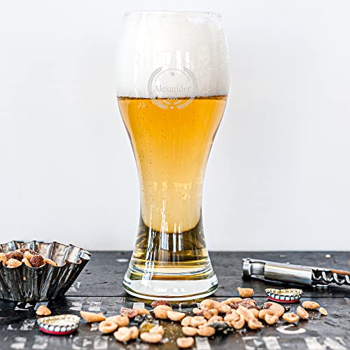 your surprise Schönes Personalisiertes Bierglas mit Name oder Textgravur von your surprise