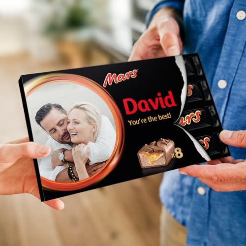 Mars personalisierte Schokoladentafel – Personalisieren Sie Ihre riesige Milchschokolade-Geschenkbox, das perfekte Geschenk für Frauen, Geschenk für Männer (408 Gramm) von YourSurprise