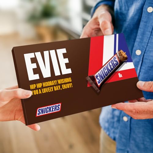 Snickers personalisierte Schokoladentafel – Personalisieren Sie Ihre riesige Milchschokolade-Geschenkbox, das perfekte Geschenk für Frauen, Geschenk für Männer von your surprise