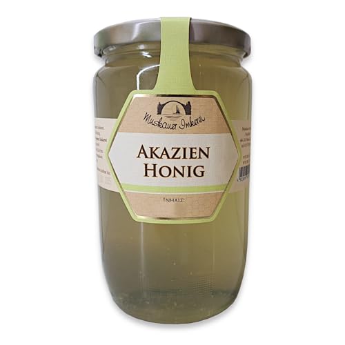 Akazienhonig 1000g / 1kg kräftig aromatischer Bienenhonig 100% naturbelassenene Premium Imkerqualität von zanasta