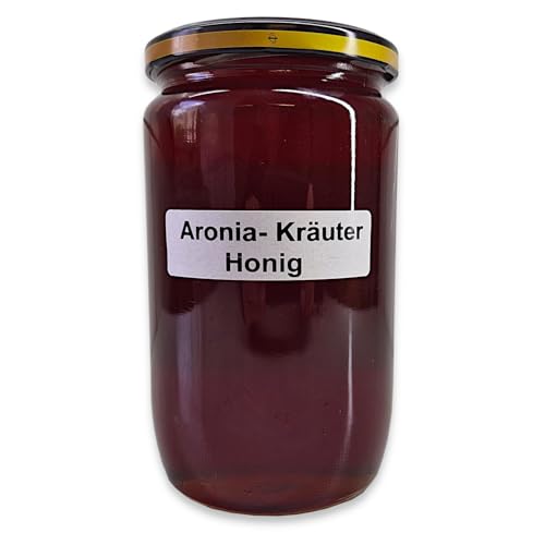 Aronia-Kräuter-Honig 1000g / 1kg flüssiger Blüten-Honig verfeinert mit Kräutern und Aronia für aromatischen Geschmack, Hochwertig in Premium Imkerqualität Aronia-Kräuter-Honig 1000g / 1kg flüssiger Blüten-Honig verfeinert mit Kräutern und Aronia für aromatischen Geschmack, Hochwertig in Premium Imkerqualität von zanasta