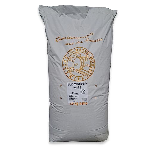 Buchweizenmehl 25 kg von Rätze-Mühle aus regionalen, naturbelassenem Buchweizen von zanasta