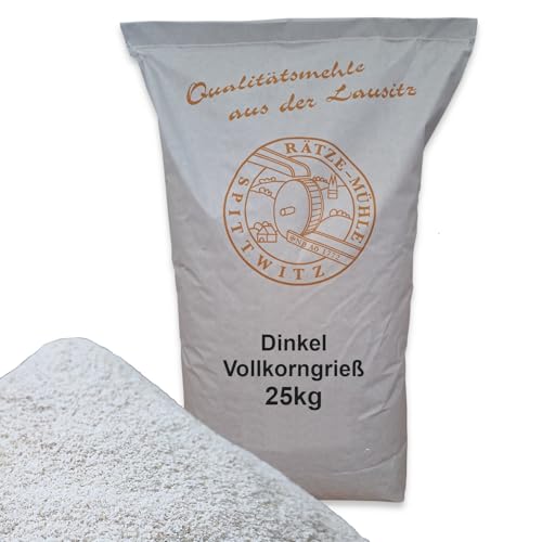Dinkelvollkorngrieß 25kg von Rätze-Mühle aus 100% regionalen, naturbelassenem Dinkel in bester Qualität Dinkelvollkorngrieß 25kg von Rätze-Mühle aus 100% regionalen, naturbelassenem Dinkel in bester Qualität von zanasta
