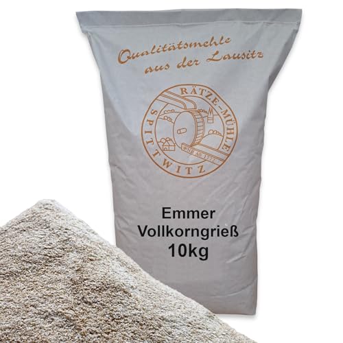 Emmervollkorngrieß 10kg frisch aus der Rätze-Mühle in bester Qualität 100% regional und naturbelassenen Emmer von zanasta
