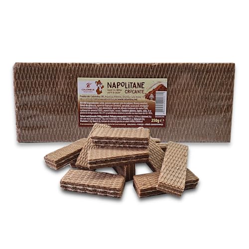 Feine dunkle Neapolitaner Waffeln "Krokant" mit Milch-und Kakaocreme 16x 250g knusprige Waffeln gefüllt in bester Premium Qualität Feine dunkle Neapolitaner Waffeln "Krokant" mit Milch-und Kakaocreme 16x 250g knusprige Waffeln gefüllt in bester Premium Qualität von zanasta