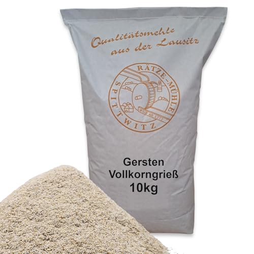Gerstenvollkorngriess 10kg frisch aus der Rätze-Mühle in bester Qualität 100% regional und naturbelassener Grieß aus Gerste mit Schale 10-kg Gerstenvollkorngriess 10kg frisch aus der Rätze-Mühle in bester Qualität 100% regional und naturbelassener Grieß aus Gerste mit Schale 10-kg von zanasta