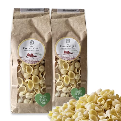 Hartweizen Conchiglie 2x 500g Nudeln Vegan, Trockene Pasta "al bronzo" vom Pastamacher Manufaktur in bester Qualität Hartweizen Conchiglie 2x 500g Nudeln Vegan, Trockene Pasta "al bronzo" vom Pastamacher Manufaktur in bester Qualität von zanasta