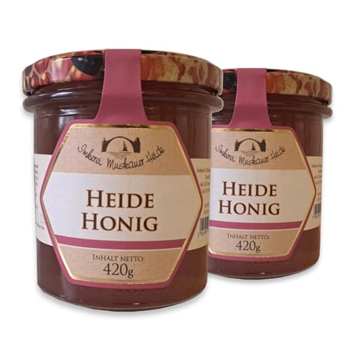 Heidehonig 2x 420g (840g) | 100% naturbelassener Bienenhonig von Familien-Imkerei mit 50-jähriger Tradition von zanasta