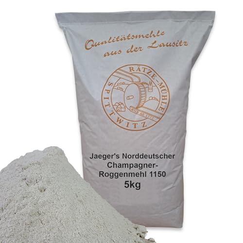 Jaeger's Norddeutscher Champagner-Roggenmehl 5kg Typ 1150 frisch aus der Rätze-Mühle in bester Qualität 100% regional und naturbelassen Jaeger's Norddeutscher Champagner-Roggenmehl 5kg Typ 1150 frisch aus der Rätze-Mühle in bester Qualität 100% regional und naturbelassen von zanasta