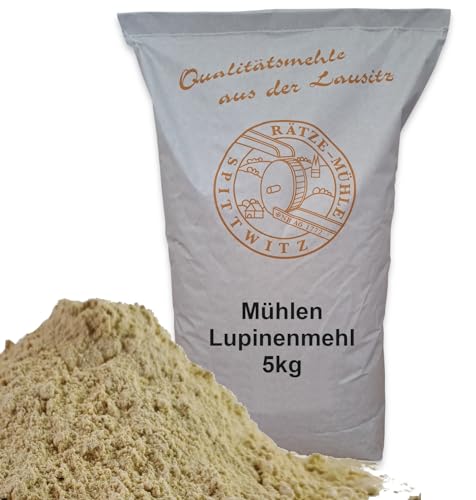 Lupinenmehl/Süßlupinenmehl 5 kg frisch von der Rätze-Mühle 100% regional und natürlich aus weißer Süßlupine von zanasta