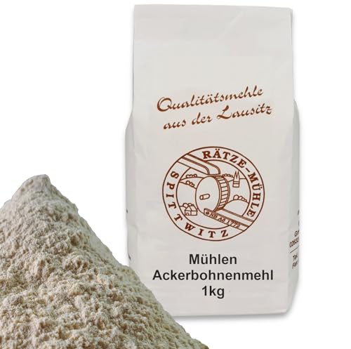 Mühlen Ackerbohnenmehl 1000g frisch aus der Rätze-Mühle in bester Qualität 100% regional und naturbelassen 1-kg Mühlen Ackerbohnenmehl 1000g frisch aus der Rätze-Mühle in bester Qualität 100% regional und naturbelassen 1-kg von zanasta