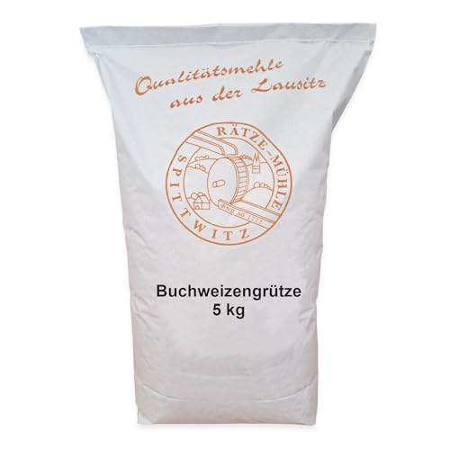 Mühlen Buchweizengrütze 5 kg beste Qualität von der Rätze-Mühle 100% regional und naturbelassen Buchweizen geschrotet 5000g von zanasta