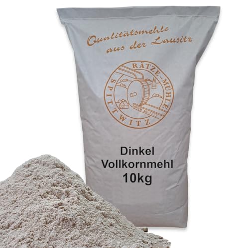 Mühlen Dinkelvollkornmehl 10kg frisch aus der Rätze-Mühle in bester Qualität 100% regional und naturbelassen Mühlen Dinkelvollkornmehl 10kg frisch aus der Rätze-Mühle in bester Qualität 100% regional und naturbelassen von zanasta
