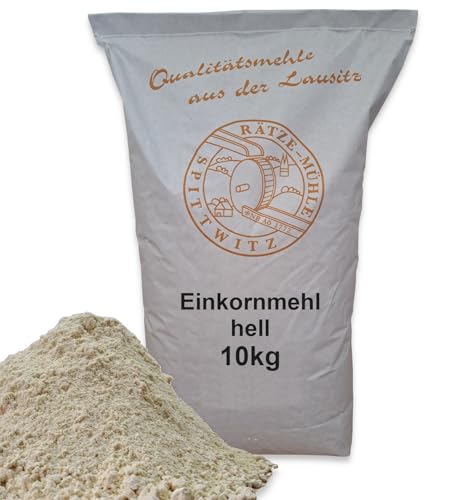 Mühlen Einkornmehl hell 10kg frisch aus der Rätze-Mühle in bester Qualität 100% regional und naturbelassen 10-kg von zanasta