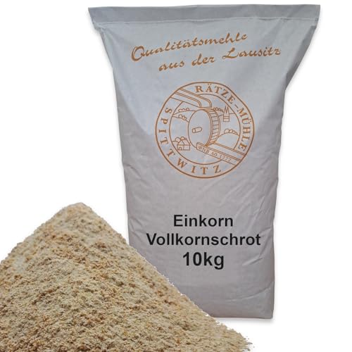 Mühlen Einkornvollkornschrot 10kg frisch aus der Rätze-Mühle in bester Qualität 100% regional und naturbelassen Mühlen Einkornvollkornschrot 10kg frisch aus der Rätze-Mühle in bester Qualität 100% regional und naturbelassen von zanasta