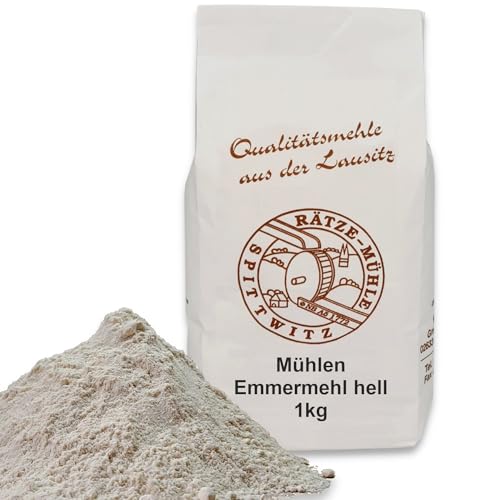 Mühlen Emmermehl hell 1000g frisch aus der Rätze-Mühle in bester Qualität 100% regional und naturbelassen 1-kg von zanasta