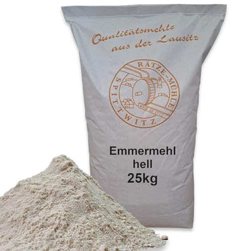 Emmermehl hell 25kg frisch aus der Rätze-Mühle in bester Qualität 100% regional und naturbelassen von zanasta