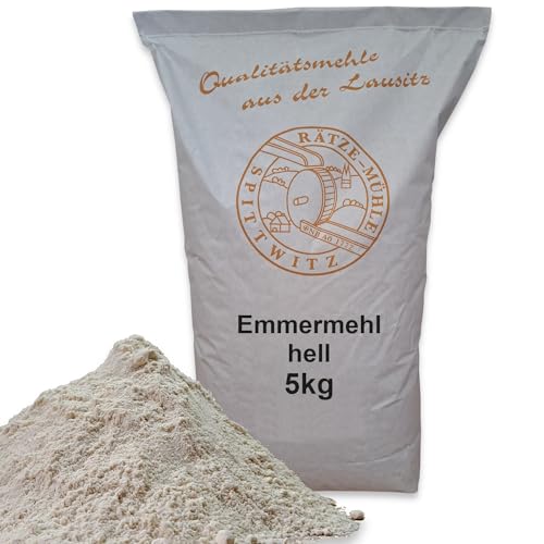 Mühlen Emmermehl hell 5kg frisch aus der Rätze-Mühle in bester Qualität 100% regional und naturbelassen von zanasta