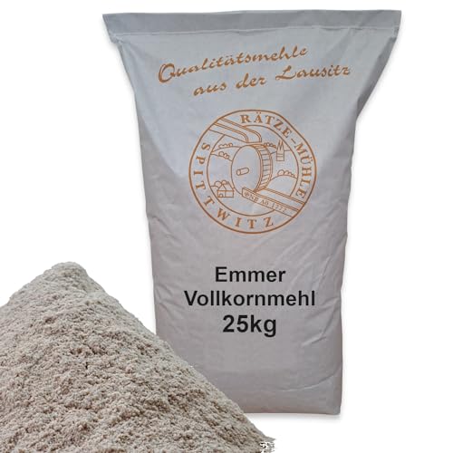 Mühlen Emmervollkornmehl 25kg risch aus der Rätze-Mühle in bester Qualität 100% regional und naturbelassen von zanasta