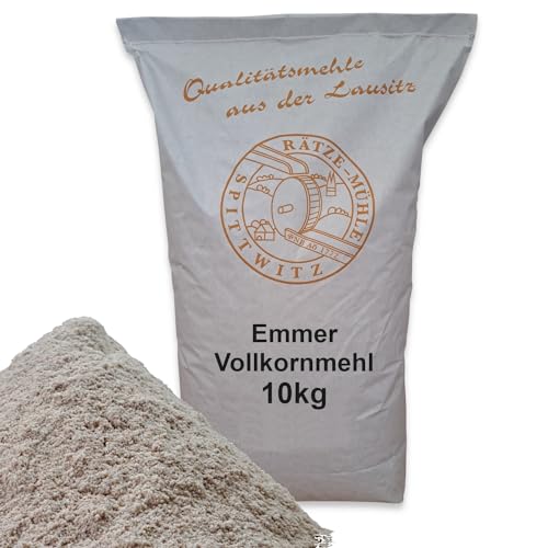 Emmervollkornmehl 10kg frisch aus der Rätze-Mühle in bester Qualität 100% regional und naturbelassen von zanasta