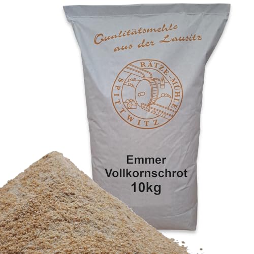 Mühlen Emmervollkornschrot 10kg frisch aus der Rätze-Mühle in bester Qualität 100% regional und naturbelassen von zanasta