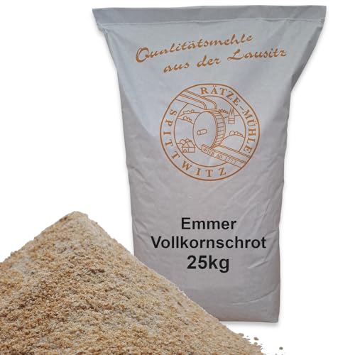 Mühlen Emmervollkornschrot 25kg frisch aus der Rätze-Mühle in bester Qualität 100% regional und naturbelassen von zanasta