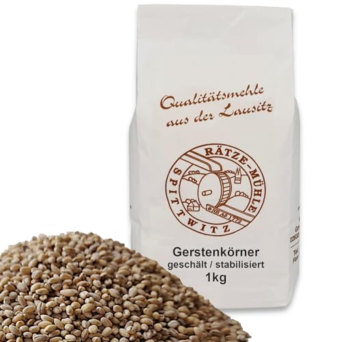 Mühlen Gerstenkörner geschält 1kg ganzes Korn frisch aus der Rätze- Mühle in bester Qualität Gerstenkerne 1000g Mühlen Gerstenkörner geschält 1kg ganzes Korn frisch aus der Rätze- Mühle in bester Qualität Gerstenkerne 1000g von zanasta