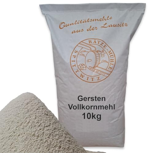 Gerstenvollkornmehl 10kg frisch aus der Rätze-Mühle in bester Qualität 100% regional und naturbelassen Gerstenvollkornmehl 10kg frisch aus der Rätze-Mühle in bester Qualität 100% regional und naturbelassen von zanasta