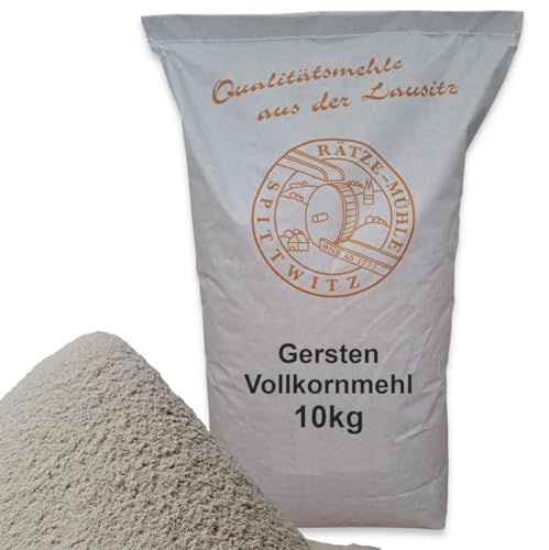 Mühlen Gerstenvollkornmehl 10kg frisch aus der Rätze-Mühle in bester Qualität 100% regional und naturbelassen von zanasta