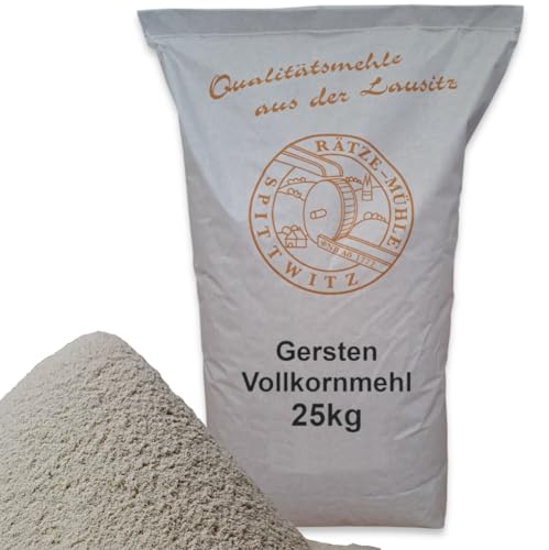 Mühlen Gerstenvollkornmehl 25kg frisch aus der Rätze-Mühle in bester Qualität 100% regional und naturbelassen von zanasta