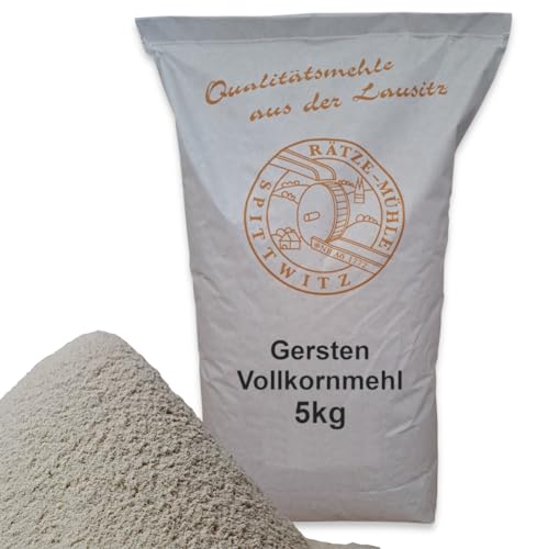 Mühlen Gerstenvollkornmehl 5kg frisch aus der Rätze-Mühle in bester Qualität 100% regional und naturbelassen von zanasta