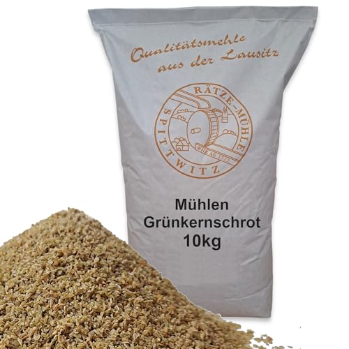 Mühlen Grünkernschrot 10 kg frisch aus der Rätze- Mühle in bester Qualität Grünkerne Grünkernkörner geschrotet von zanasta