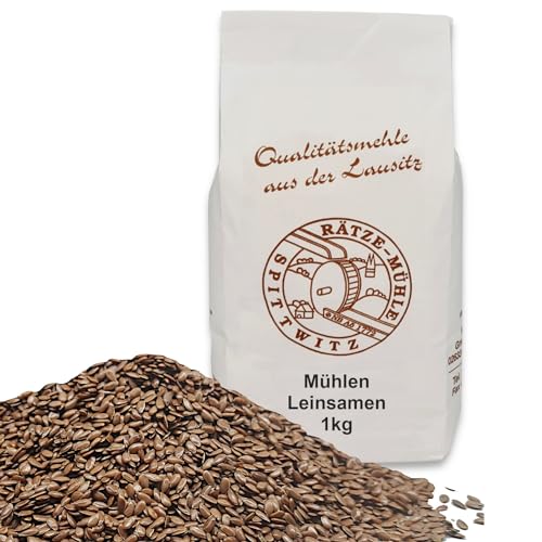 Mühlen Leinsamen braun 1kg in bester Qualität frisch aus der Rätze-Mühle 100% regional und naturbelassen von zanasta