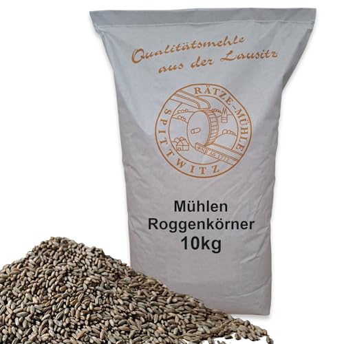 Mühlen Roggenkörner 10kg ganzes Korn gereinigt, frisch aus der Rätze- Mühle in bester Qualität Roggenkerne von zanasta