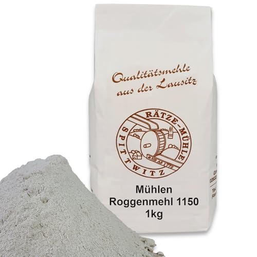 Mühlen Roggenmehl 1000g Typ 1150 frisch aus der Rätze-Mühle in bester Qualität 100% regional und naturbelassen 1-kg Mühlen Roggenmehl 1000g Typ 1150 frisch aus der Rätze-Mühle in bester Qualität 100% regional und naturbelassen 1-kg von zanasta