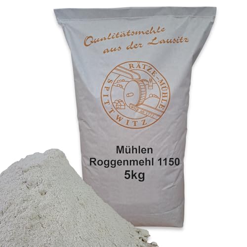 Mühlen Roggenmehl 5kg Typ 1150 frisch aus der Rätze-Mühle in bester Qualität 100% regional und naturbelassen von zanasta