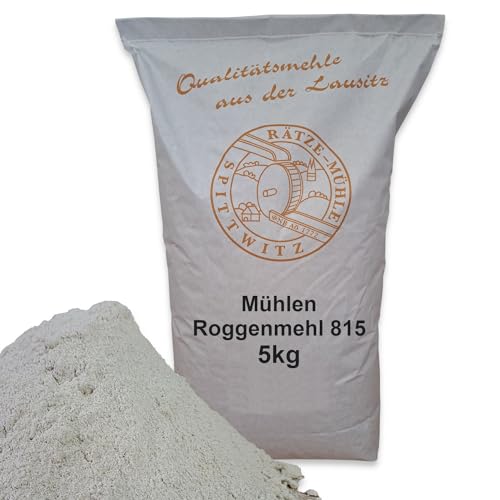 Mühlen Roggenmehl 5kg Typ 815 frisch aus der Rätze-Mühle in bester Qualität 100% regional und naturbelassen Mühlen Roggenmehl 5kg Typ 815 frisch aus der Rätze-Mühle in bester Qualität 100% regional und naturbelassen von zanasta