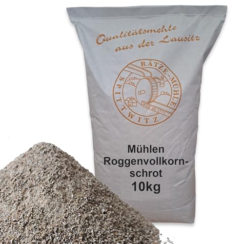 Mühlen Roggenvollkornschrot 10kg frisch aus der Rätze-Mühle in bester Qualität Roggen geschrotet 100% regional und natürlich von zanasta