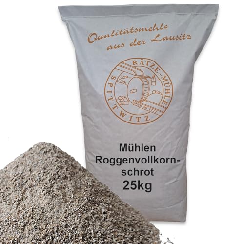 Mühlen Roggenvollkornschrot 25kg frisch aus der Rätze-Mühle in bester Qualität Roggen geschrotet 100% regional und natürlich von zanasta