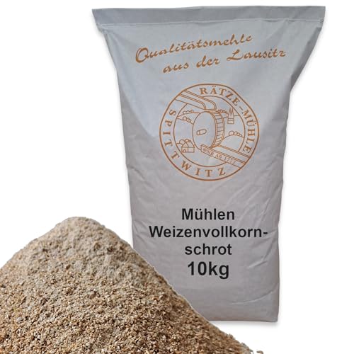 Mühlen Weizenvollkornschrot mittel 10kg frisch aus der Rätze-Mühle 100% regional und natürlich Weizen geschrotet von zanasta