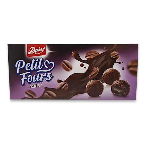 Petit Fours Coffee 180g, feine Pralinen mit einer Kaffeenote, Füllung aus leichter und zarter Creme, umhüllt von feiner Schokolade (1 Packung mit 180g) von zanasta