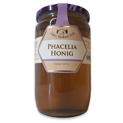 Phacelia-Honig 1000g / 1kg flüssig mit feinem natürlichen aromatischen Geschmack, rein und Hochwertig in Premium Imkerqualität von zanasta