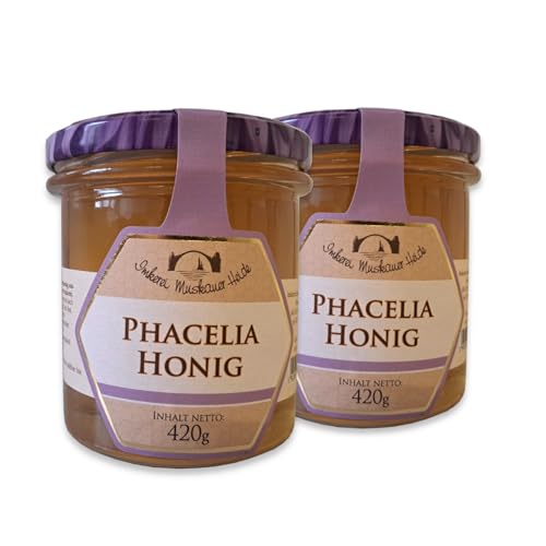 Phacelia Honig 2x 420g (840g) | 100% naturbelassener Bienenhonig von Familien-Imkerei mit 50-jähriger Tradition von zanasta