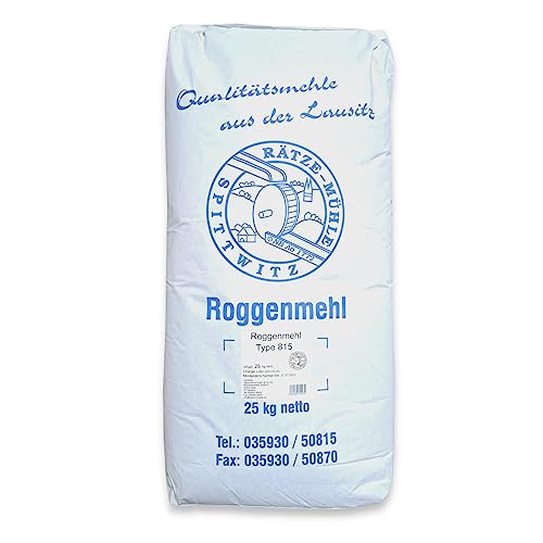 Roggenmehl 25 kg Typ 815 von Rätze-Mühle aus regionalen, naturbelassenen Roggen von zanasta