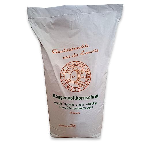 Roggenvollkornschrot 25kg mittel von Rätze-Mühle aus regionalen, naturbelassenen Roggen Roggenvollkornschrot 25kg mittel von Rätze-Mühle aus regionalen, naturbelassenen Roggen von zanasta