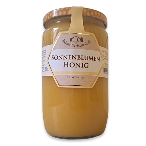 Sonnenblumenhonig 1000g / 1kg fruchtig süßer Bienenhonig 100% naturbelassenene Premium Imkerqualität von zanasta