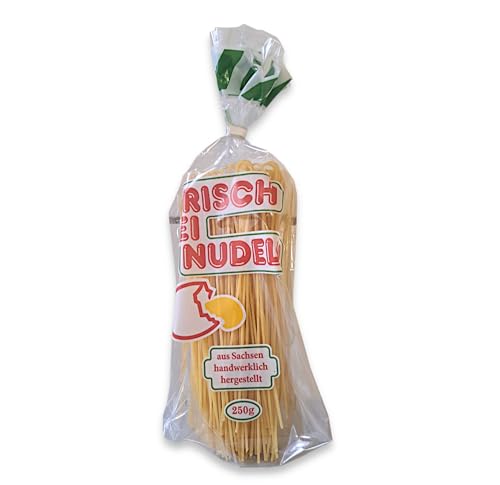 Spaghetti 250g mit Frisch-Ei | 100% regional und natürlich aus sächsischer Manufaktur Frischei-Nudeln aus Hartweizengrieß von zanasta