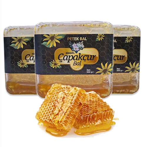 Wabenhonig/Honigwabe 3x 500g hocharomatischer Premium Blütenhonig in der Frischebox - Petekli Bal - rein und natürlich Wabenhonig/Honigwabe 3x 500g hocharomatischer Premium Blütenhonig in der Frischebox - Petekli Bal - rein und natürlich von zanasta