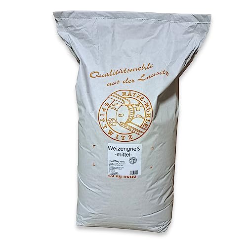 Weizengrieß 25kg von Rätze-Mühle aus regionalen, naturbelassenem Weizen Weizengrieß 25kg von Rätze-Mühle aus regionalen, naturbelassenem Weizen von zanasta